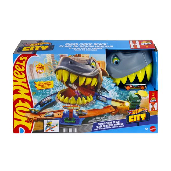 Hot Wheels - City Shark Beach Toy Car Playset