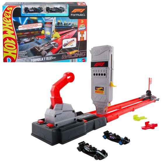 Hot Wheels - Racing Formula 1 Grid Start Toy Car Playset