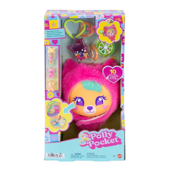 Polly Pocket - Micro Plush Buddies Compact Toy Compact