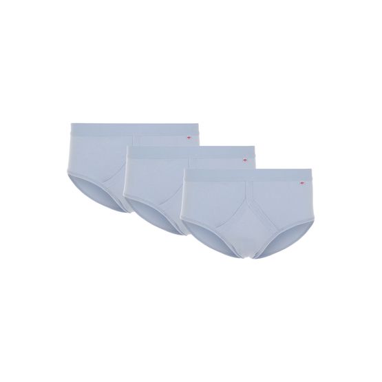 HJ Hall - Cotton Fly-Front Brief 3 Pair Pack Light Blue