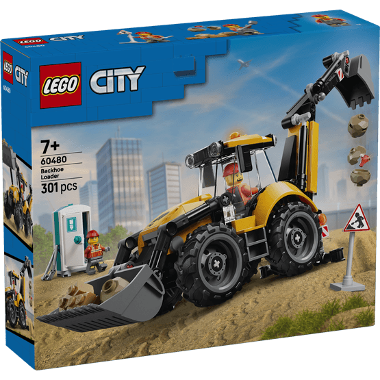 LEGO City - Yellow Backhoe Loader