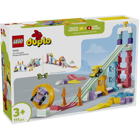 LEGO DUPLO Town - 3 in 1 Creative Ramps with Vehicles - 10478