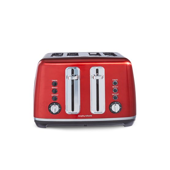 Morphy Richards - Accents 4 Slot Toaster - Red