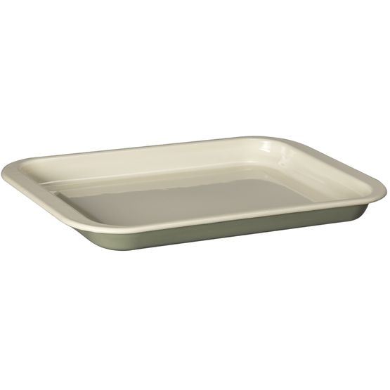 J&amp;L - 35cm Enameled Sage Green Oven Tray