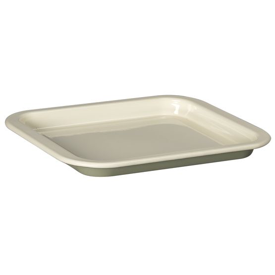 J&amp;L - 28cm Enameled Sage Green Oven Tray