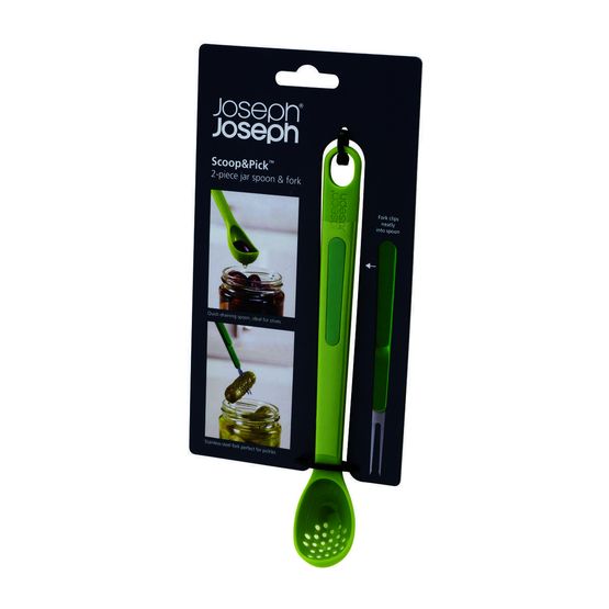 Joseph Joseph - Scoop&amp;Pick™ 2 Piece Green Antipasti Set