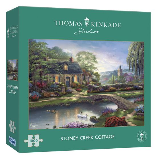 Gibsons - Thomas Kinkade Stoney Creek Cottage 1000 Piece Jigsaw Puzzle