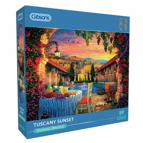 Gibsons - Tuscany Sunset 1000 Piece Jigsaw Puzzle