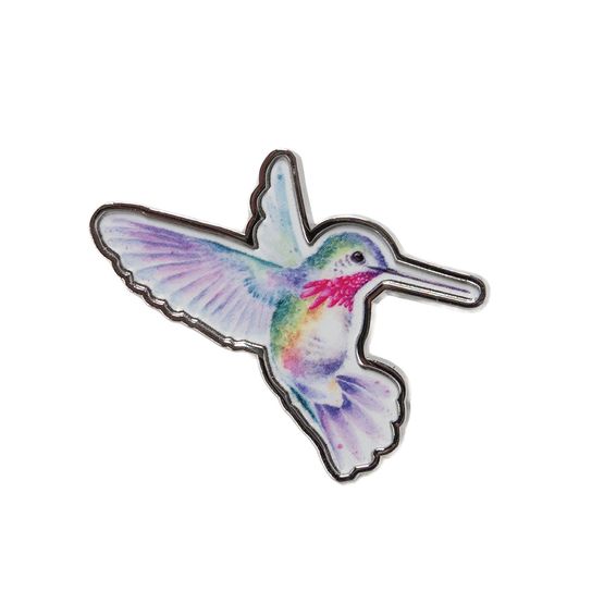 Wrendale Designs - Wisteria Wishes Hummingbird Pin Badge