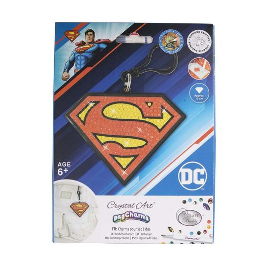 Crystal Art - Superman Bag Charm