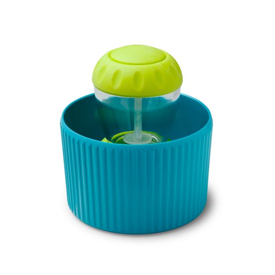 Zeal - Dish Brush in Holder Aqua &amp; Lime