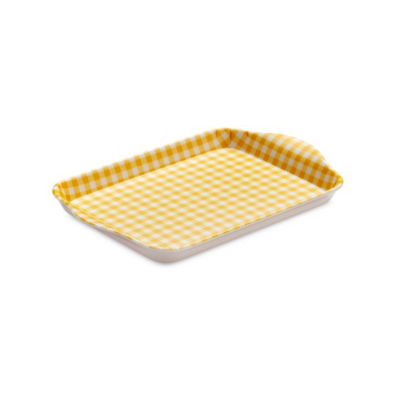 Zeal - Mini Gingham Tray Mustard