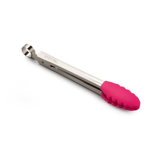 Zeal - Mini Tongs 20cm Silicone Neon Pink