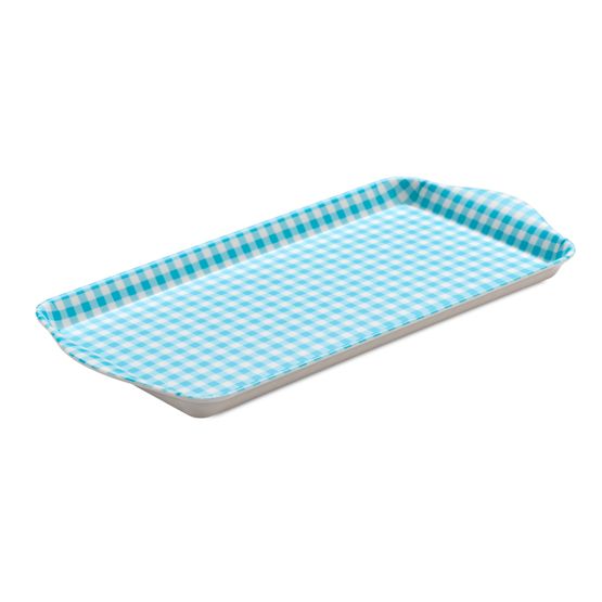Zeal - Sandwich Gingham Tray Aqua