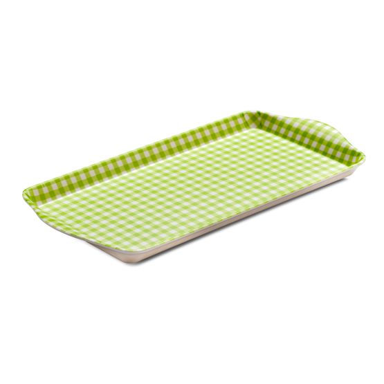 Zeal - Sandwich Gingham Tray Lime