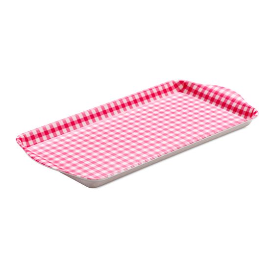 Zeal - Sandwich Gingham Tray Neon Pink