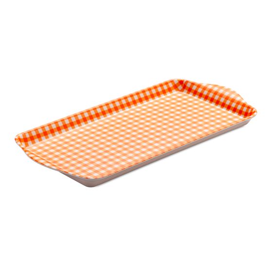Zeal - Sandwich Gingham Tray Orange