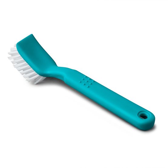 Zeal - Washing Up Brush with Scraper - Aqua