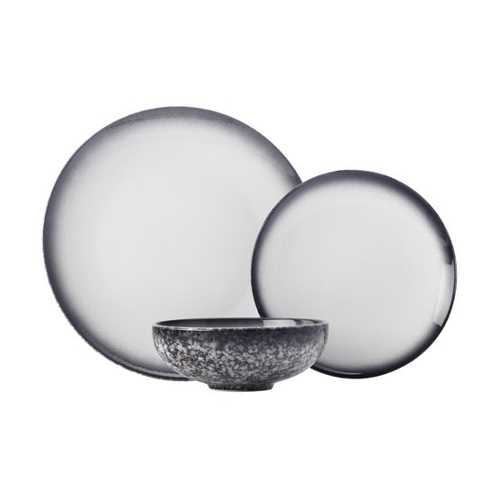 Maxwell Williams - Caviar Granite 12 Piece Dinner Set