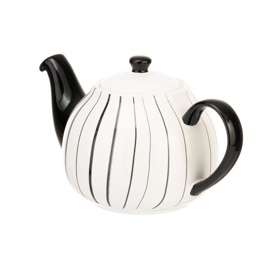 Siip - Vertical Stripe 6 Cup Teapot Grey
