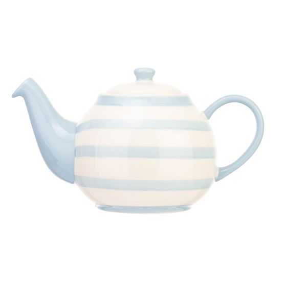 Siip - Wide Horizontal Stripe 6 Cup Teapot Blue
