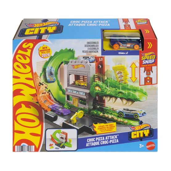 Hot Wheels - City Croc Pizza Attack Playset