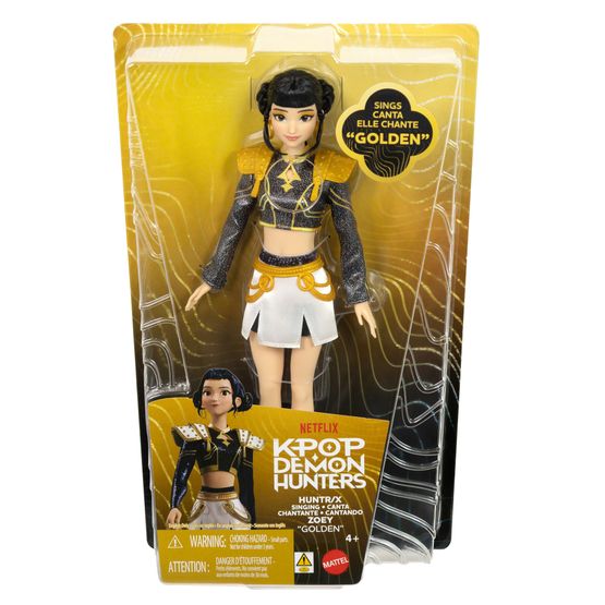 K-Pop Demon Hunters - Huntr/X Zoey Golden Singing Doll