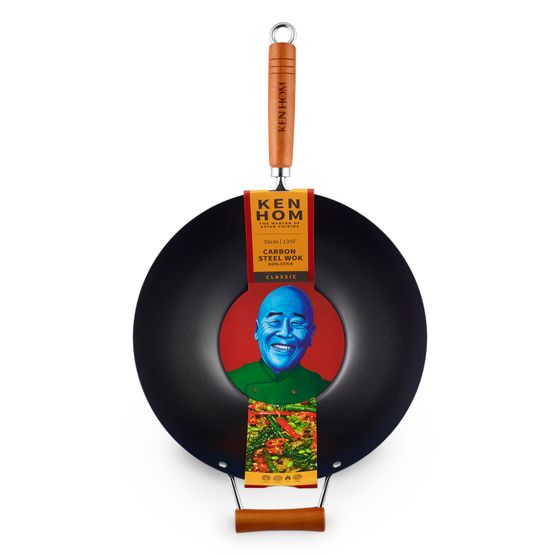 Ken Hom - Classic 35cm Carbon Steel Non Stick Wok