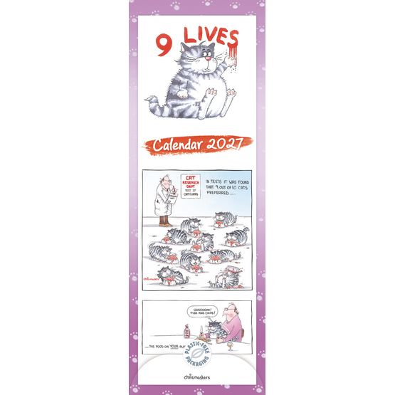 Otter House - 9 Lives Slim Calendar 2027