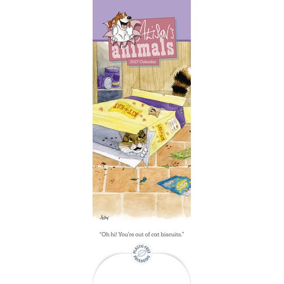 Otter House - Alisons Animals Slim Calendar 2027