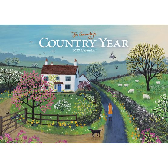 Otter House - Country Year Jo Grundy A4 Calendar 2027