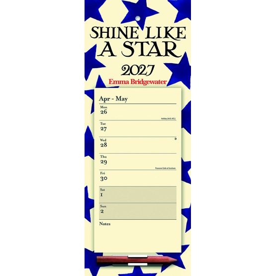 Otter House - Emma Bridgewater Blue Star WTV Magnetic Calendar 2027