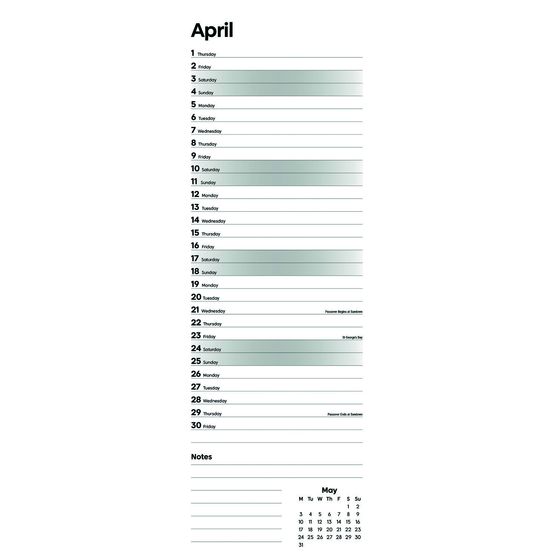 Otter House - Essential Slim Calendar 2027