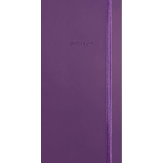 Otter House - Fashion Diary Purple Soft Touch Slim Diary 2027