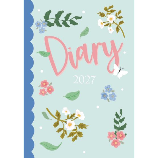 Otter House - Fashion Diary Scallop Floral A6 Diary 2027