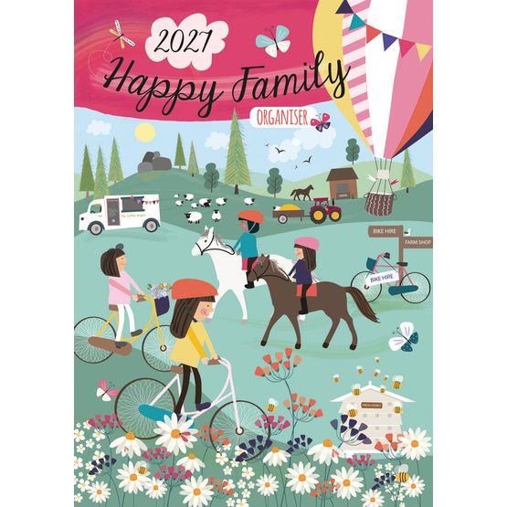 Otter House - Happy Family Planner A3 Calendar 2027