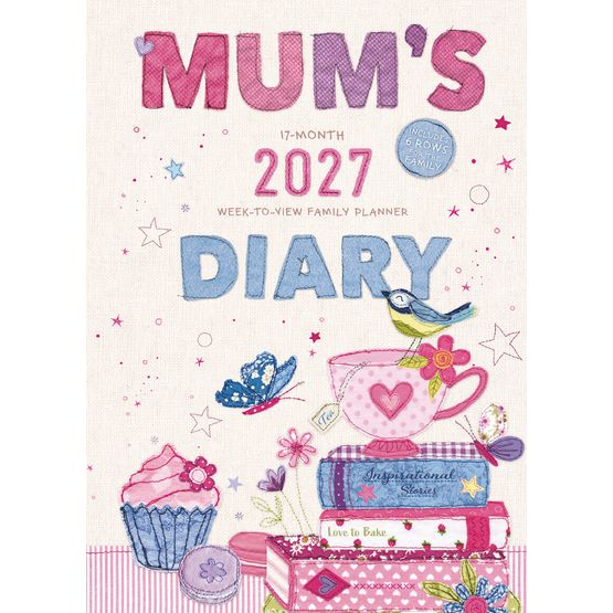 Otter House - Mums Fabric Planner A5 Diary 2027