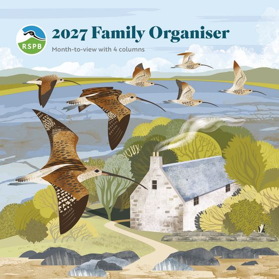 Otter House - RSPB Illustrated Househol Planner Wall Calendar 2027