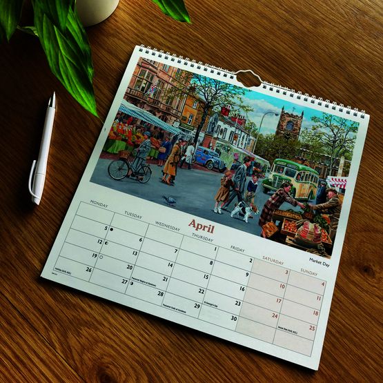 Otter House - Vintage Transport Trevor Mitchell Wiro Wall Calendar 2027
