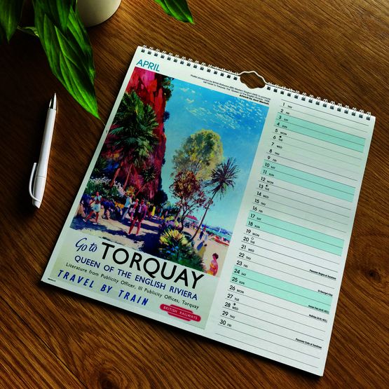 Otter House - West Country Poster Art NRM Wiro Wall Calendar 2027