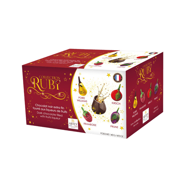 Abtey - Ruby Collection Dark Chocolate filled with Fruit Liqueur