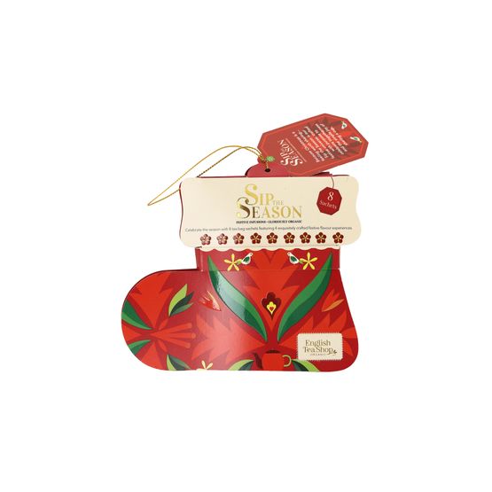 English Tea Shop Organic - Santa's Brew Red Stocking 8 Tea Bag Sachets
