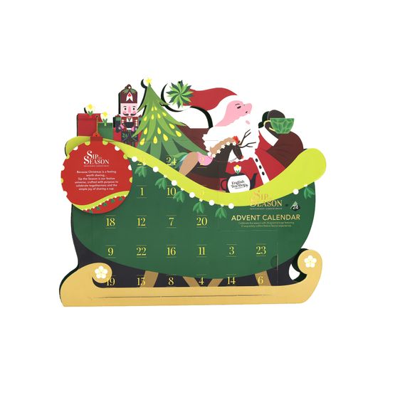 English Tea Shop Organic - Sleigh Ride Advent Calendar 24 Pyramid Bags
