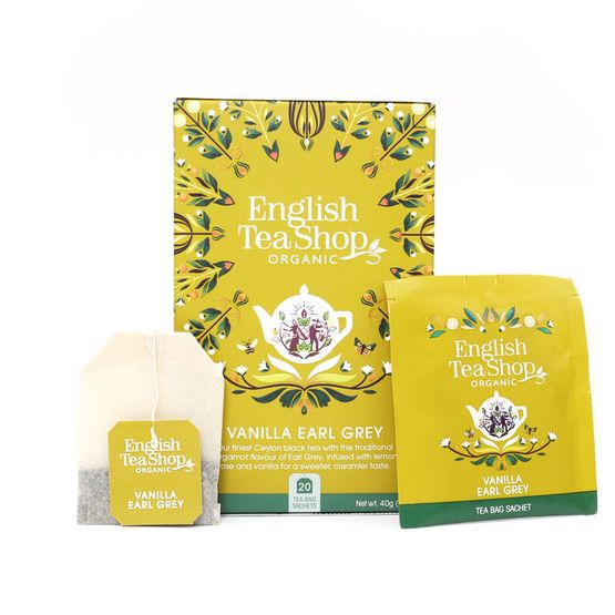 English Tea Shop Organic - Vanilla Earl Grey 20 Tea Bag Sachets