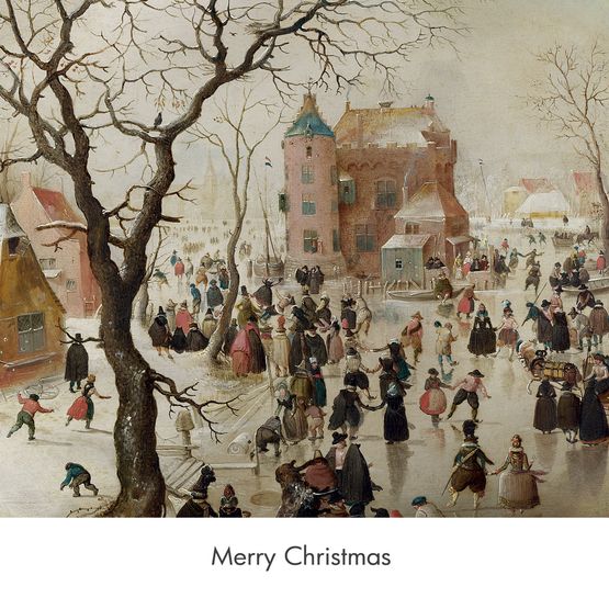 Avercamp A Winter Scene Christmas Card