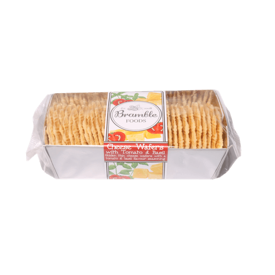 Bramble Foods - Cheese Wafers with Tomato &amp; Basil 120g
