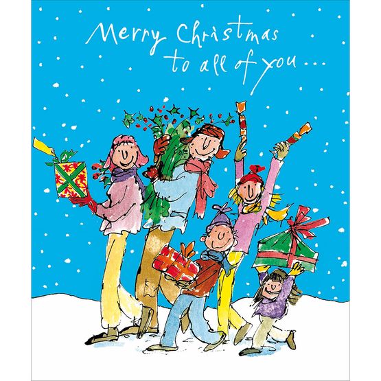 Christmas Family All Together Christmas Card