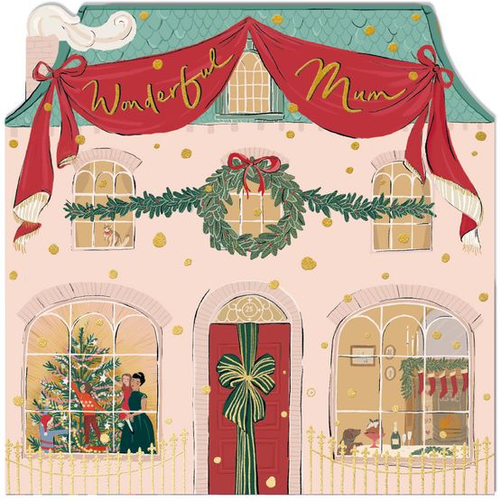 Wonderful Mum Christmas Home Christmas Card