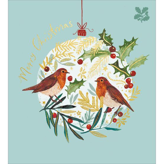 Christmas Robins Christmas Card