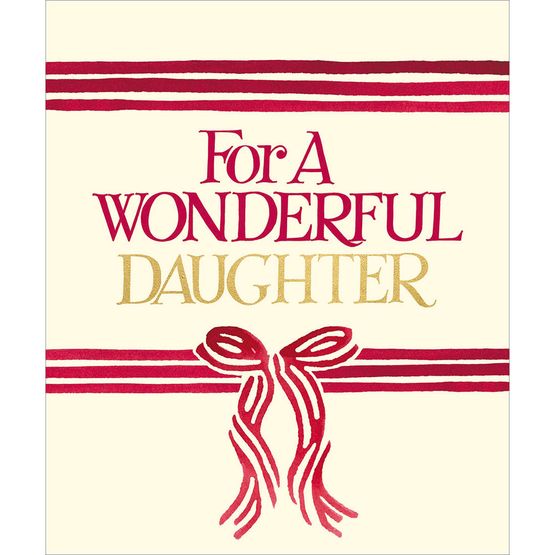 Wonderful Daughter Christmas Card